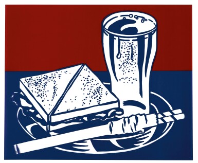 View full screen - View 1 of Lot 1. ROY LICHTENSTEIN | SANDWICH AND SODA (CORLETT 35).