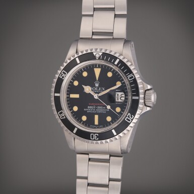 View full screen - View 1 of Lot 317. Reference 1680 Submariner | A stainless steel automatic wristwatch with date and bracelet, Circa 1973.
