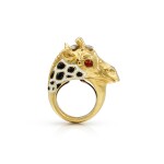 David Webb | Diamond and Enamel Ring | David Webb | 鑽石 配 琺瑯 戒指