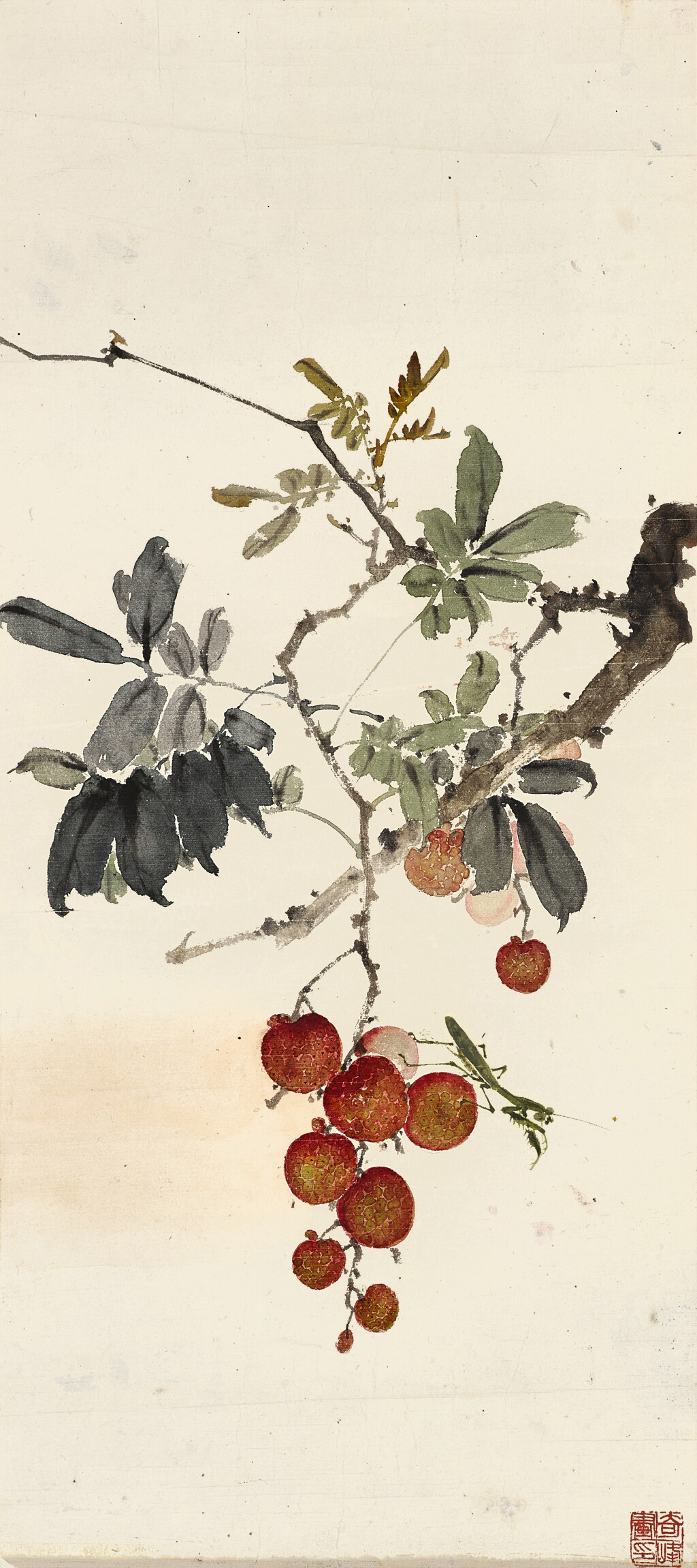 View full screen - View 1 of Lot 3152. 高奇峰 紅荔 | Gao Qifeng, Lychee.