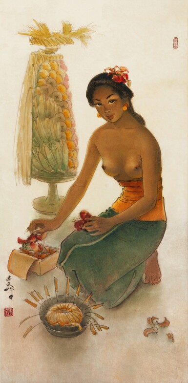 View full screen - View 1 of Lot 149. Lee Man Fong 李曼峰 | Balinese lady 峇厘女子.