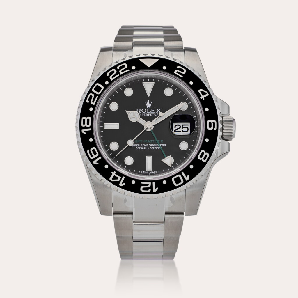 View full screen - View 1 of Lot 331. Reference 116710LN GMT-Master II | A stainless steel automatic dual time zone wristwatch with date and bracelet, Circa 2017.