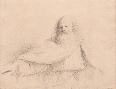 View full screen - View 1 of Lot 125. Study for God the Father.