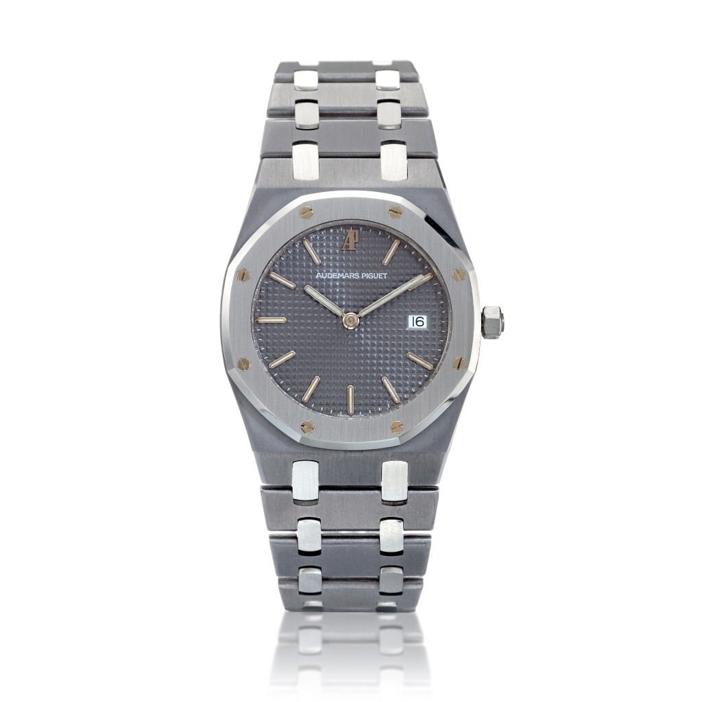 View full screen - View 1 of Lot 19. Royal Oak Championship, A tantalum and stainless steel wristwatch with date, Circa 1990 愛彼 Royal Oak Championship 鉭金屬及精鋼腕錶備日期顯示,約1990年製.