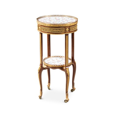 View full screen - View 1 of Lot 50. A Louis XVI guéridon by Adam Weisweiler, circa 1784, almost certainly supplied by the marchand-mercier Dominique Daguerre.
