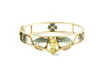 Masriera | Bracelet ivoire, émail et diamants | Ivory, enamel and diamond bracelet