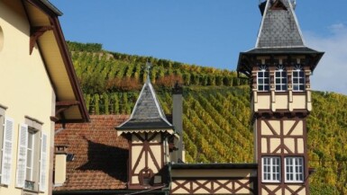 View full screen - View 1 of Lot 217. Riesling and Gewurztraminer Clos des Capucins from Domaine Weinbach (3 BT).