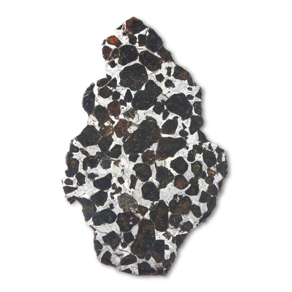 View full screen - View 1 of Lot 99. Complete Slice of the Ahumada Meteorite.