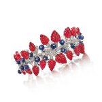 Ruby, Sapphire and Diamond Bracelet | 紅寶石 配 藍寶石 及 鑽石 手鏈