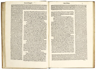 View full screen - View 1 of Lot 428. Suetonius, Vitae Caesarum, Venice, 1490, later vellum.