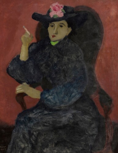 View full screen - View 1 of Lot 60. (Untitled) Woman in Blue.