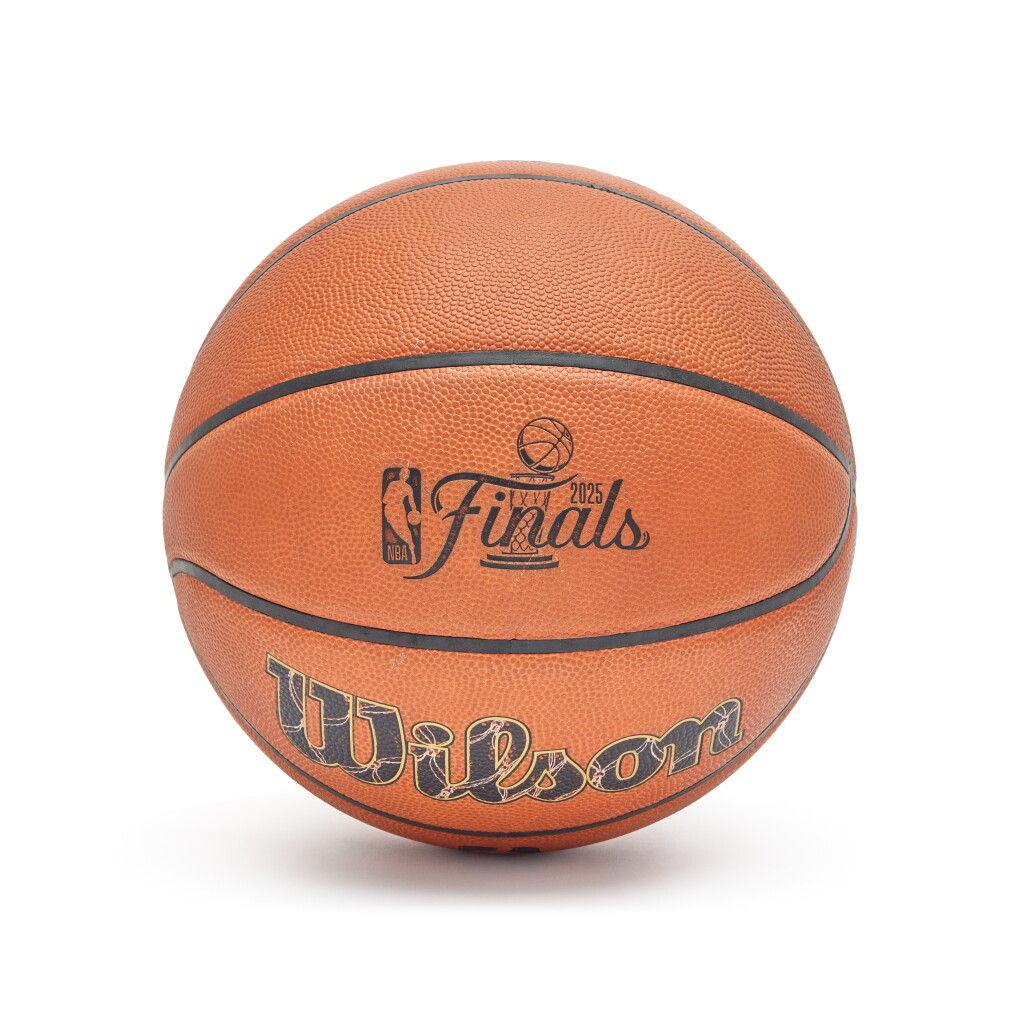 View full screen - View 1 of Lot 2. 2025 NBA Finals Game Used Basketball | Game 2 .