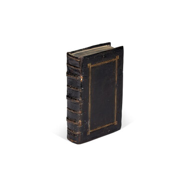 View full screen - View 1 of Lot 1069. Columella, De re rustica, Lyon, 1537, contemporary polished black morocco.