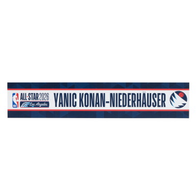 View full screen - View 1 of Lot 80. Yanic Konan Niederhauser ‘NBA All-Star Weekend’ Locker Room Nameplate .