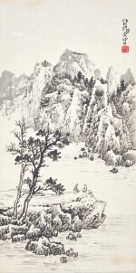 傅狷夫 溪山清話 | Fu Juanfu, Encounter by the Shore