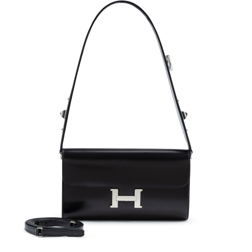 View full screen - View 1 of Lot 640. Limited Edition Black Box Rock Constance-To-Go Wallet Palladium Hardware, 2023.