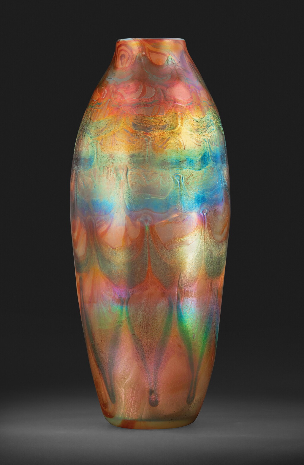 View full screen - View 1 of Lot 333. Monumental Decorated Vase from Laurelton Hall, The Residence of Louis Comfort Tiffany, Laurel Hollow, New York.