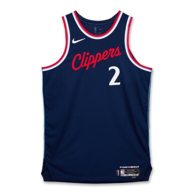View full screen - View 1 of Lot 140. Kawhi Leonard Los Angeles Clippers 2024-2025 Game Worn Icon Edition Jersey.