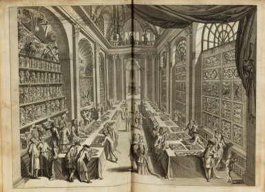 View full screen - View 1 of Lot 79. Wondertooneel der Nature. Amsterdam, 1706. In-4. Rel. de l'ép. Rare éd. orig. de ce célèbre cabinet hollandais.