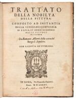 Alberti, Trattato della nobilta della pittura, Rome, 1585, later half calf, Storck copy