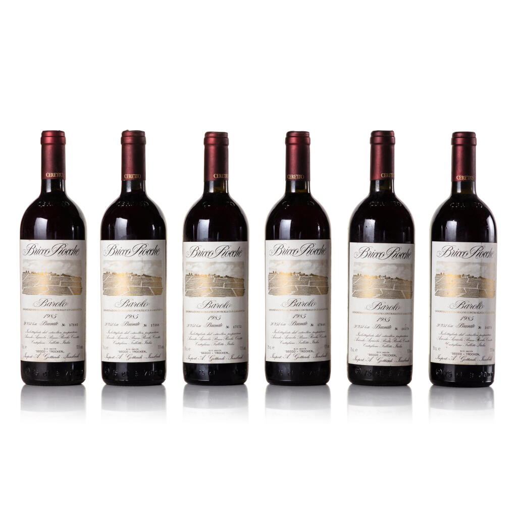 View full screen - View 1 of Lot 472. Barolo Brunate, Bricco Rocche 1985 Ceretto (12 BT).