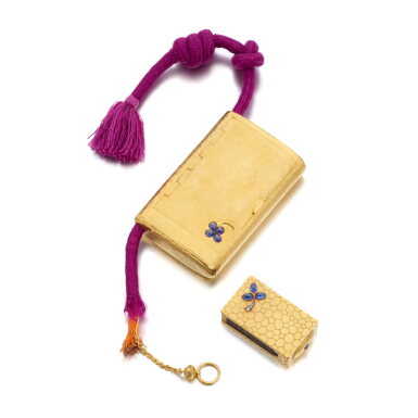 View full screen - View 1 of Lot 1107. A jewelled gold cigarette case and match box holder, Eduard Schramm, St Petersburg, circa 1890.