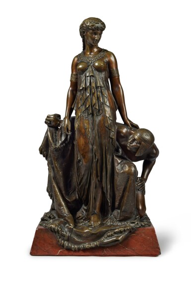 View full screen - View 1 of Lot 349. Cleopatra before Caesar, after Jean-Léon Gérôme.