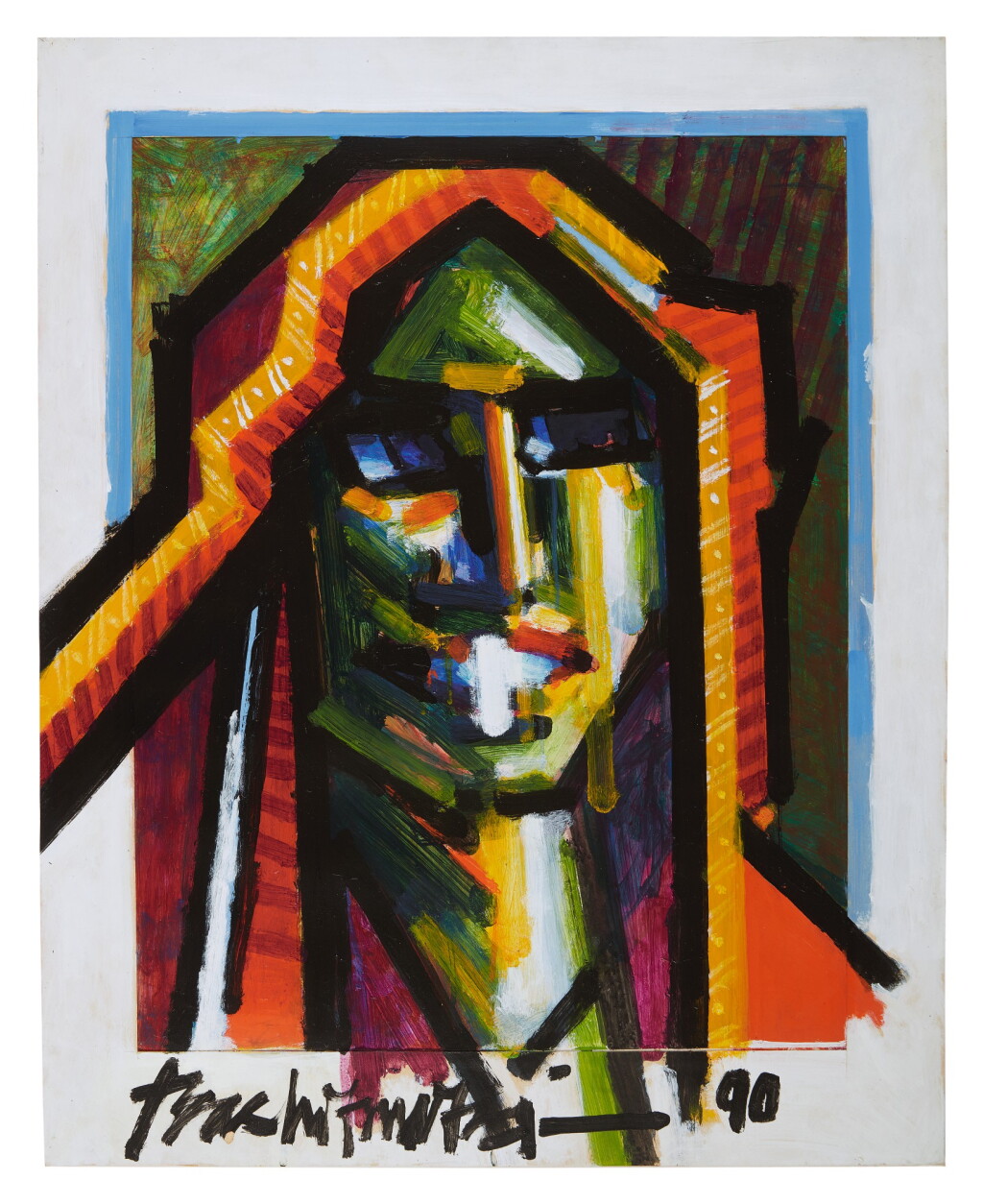 View full screen - View 1 of Lot 100. Untitled (Face).