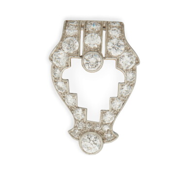 View full screen - View 1 of Lot 17. DIAMOND CLIP, CARTIER.