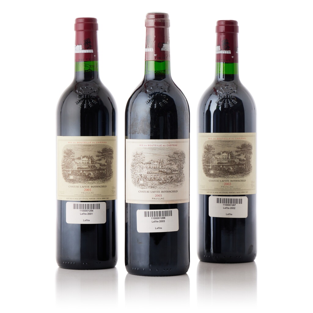 View full screen - View 1 of Lot 6230. Château Lafite 2001-2003 (5 BT).
