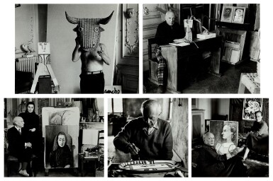 View full screen - View 1 of Lot 963. Selected Images of Picasso (5 photographs).