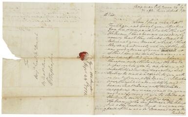 View full screen - View 1 of Lot 2156. Washington, George. One autograph letter signed & 3 letters signed to General Alexander McDougall, September 1777.