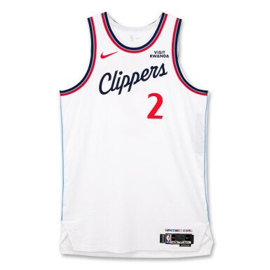 View full screen - View 1 of Lot 9. Kawhi Leonard Los Angeles Clippers 2025-2026 Game Worn Association Edition Jersey | 30 Points | Double-Double | Matched to 2 Games.