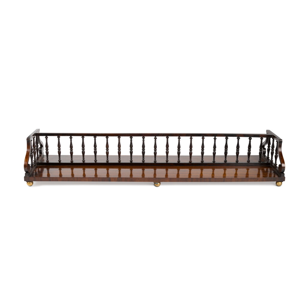 View full screen - View 1 of Lot 1942. A George IV Double-Sided Rosewood Book Tray, Early 19th Century.