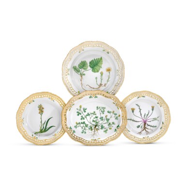 View full screen - View 1 of Lot 46. A ROYAL COPENHAGEN 'FLORA DANICA' PART SERVICE AND A bings
& GRONDHAL PART DINNER SERVICE, 20TH CENTURY.
