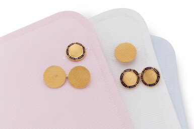 View full screen - View 1 of Lot 41. TWO PAIRS OF CUFFLINKS (DUE PAIA DI GEMELLI) .