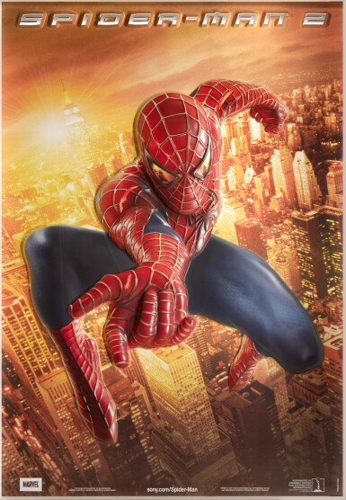 View full screen - View 1 of Lot 72. Spider-Man 2 (2004), special 3-D relief poster, US.