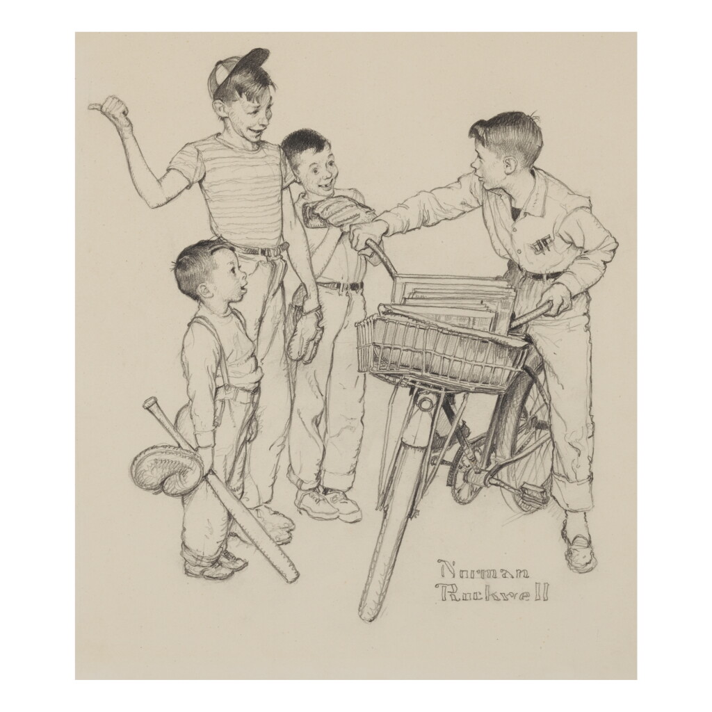 View full screen - View 1 of Lot 4. NORMAN ROCKWELL | WHAT DO YOU TEACH A BOY OF TWELVE?.