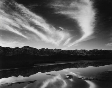View full screen - View 1 of Lot 981. ‘Evening Clouds and Pool, East Side of the Sierra Nevada from the Owens Valley, California’.