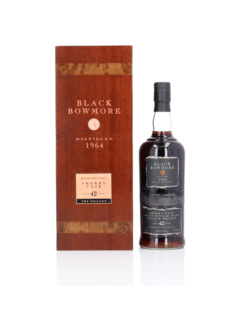 View full screen - View 1 of Lot 58. Bowmore Black Sherry Cask 42 Year Old 40.5 abv 1964 (1 Bottle 75cl).