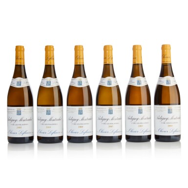 View full screen - View 1 of Lot 250. Puligny Montrachet, Les Folatières 2005 Olivier Leflaive (12 BT).