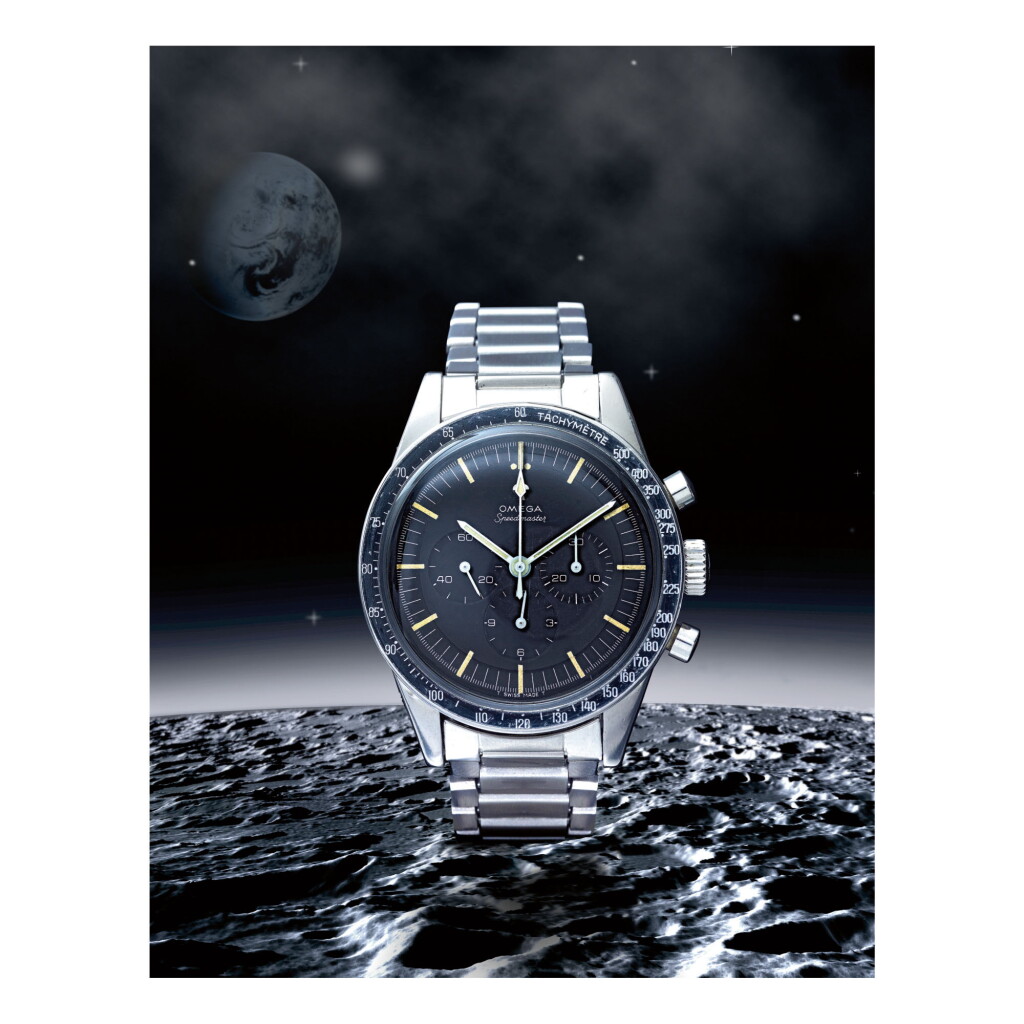 View full screen - View 1 of Lot 28. OMEGA | SPEEDMASTER REF 105.003-65 'PRE-PROFESSIONAL', A STAINLESS STEEL CHRONOGRAPH WRISTWATCH WITH BRACELET, MADE IN 1968.