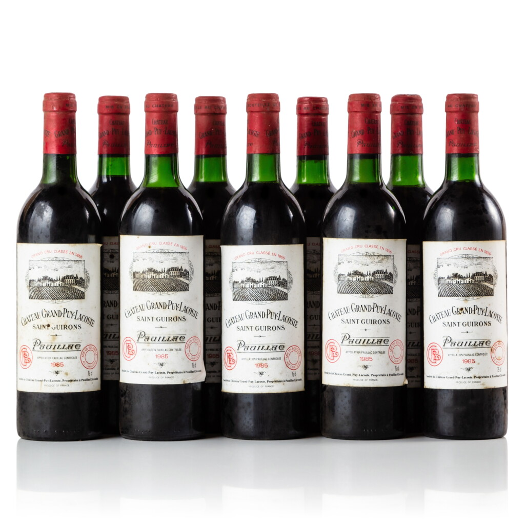 View full screen - View 1 of Lot 699. Château Grand Puy Lacoste 1985 (9 BT).
