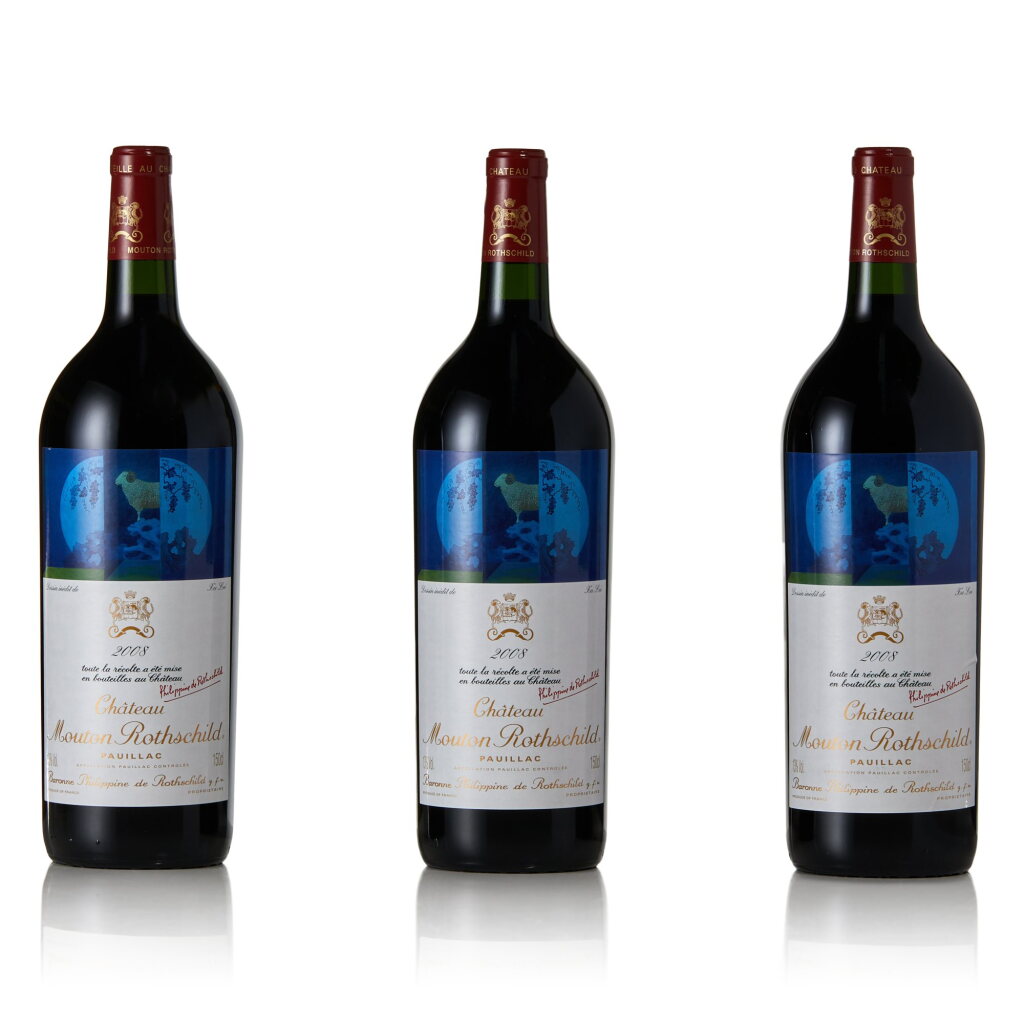 View full screen - View 1 of Lot 11. Château Mouton Rothschild 2008 (3 MAG).