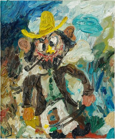 View full screen - View 1 of Lot 5538. Pintor Con Pipa Y Sombrero de Paja (Painter With Pipe And Straw Hat) | 帶煙斗和草帽的畫家.