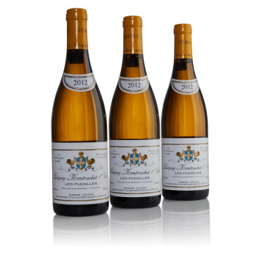 View full screen - View 1 of Lot 134. Puligny Montrachet, Les Pucelles 2012 Domaine Leflaive (3 BT).