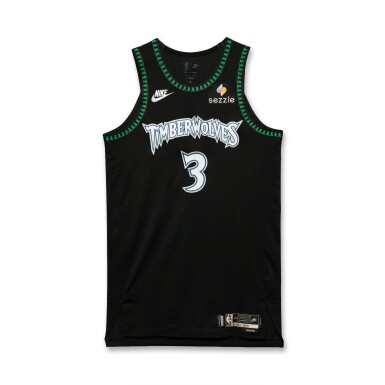 View full screen - View 1 of Lot 31. Jaden McDaniels Minnesota Timberwolves 2025-2026 Game Worn Classic Edition Jersey | Matched to 5 Games.