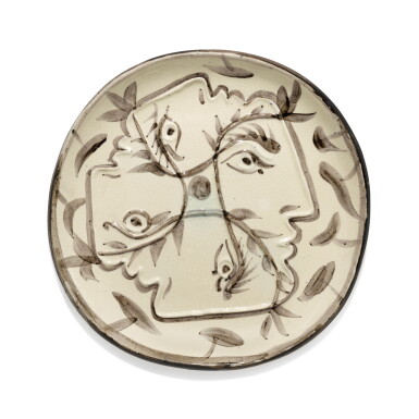 View full screen - View 1 of Lot 36. Quatre profils enlacés (A. R. 88).