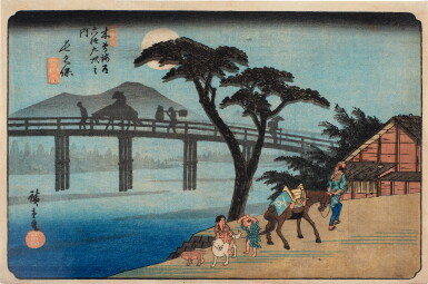 View full screen - View 1 of Lot 440. Utagawa Hiroshige (1797-1858) | No. 28, Nagakubo | Edo period, 19th century .