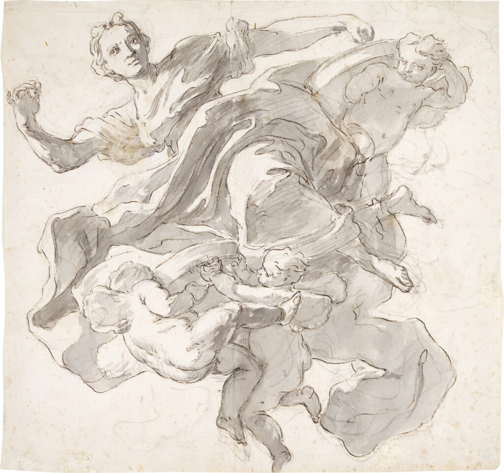 View full screen - View 1 of Lot 97. Tuccia with Putti bearing the sieves symbolizing her chastity.